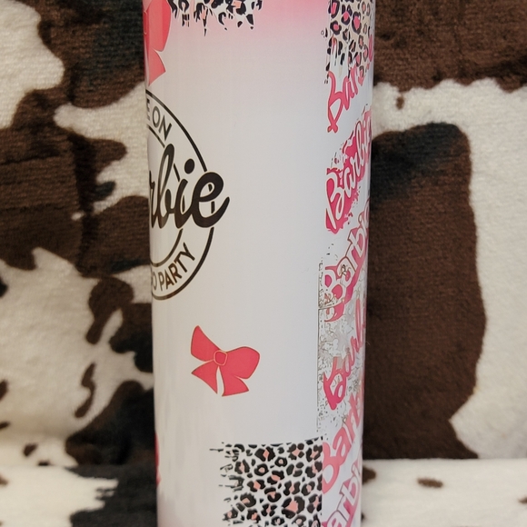 Barbie Animal Print 20oz Skinny Tumbler Insulated Cup - Picture 4 of 12